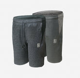 Sports Athletic Gym Outdoor Shorts With Secure Zipper Pocket - Pack Of 2